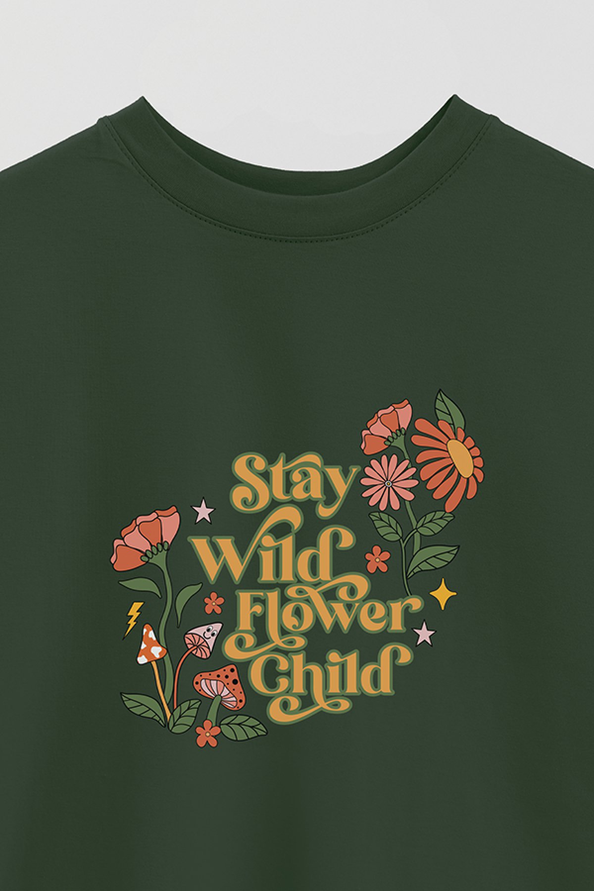 REMERA OVER ESTAMPADA BH2 STAY WILD