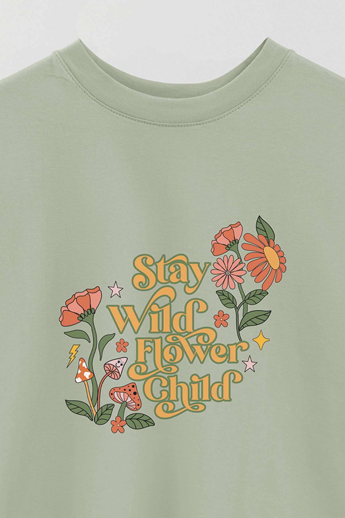 REMERA OVER ESTAMPADA BH2 STAY WILD