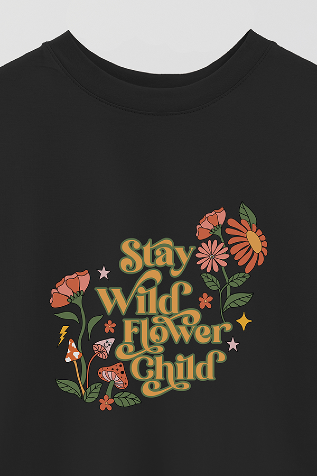 REMERA OVER ESTAMPADA BH2 STAY WILD