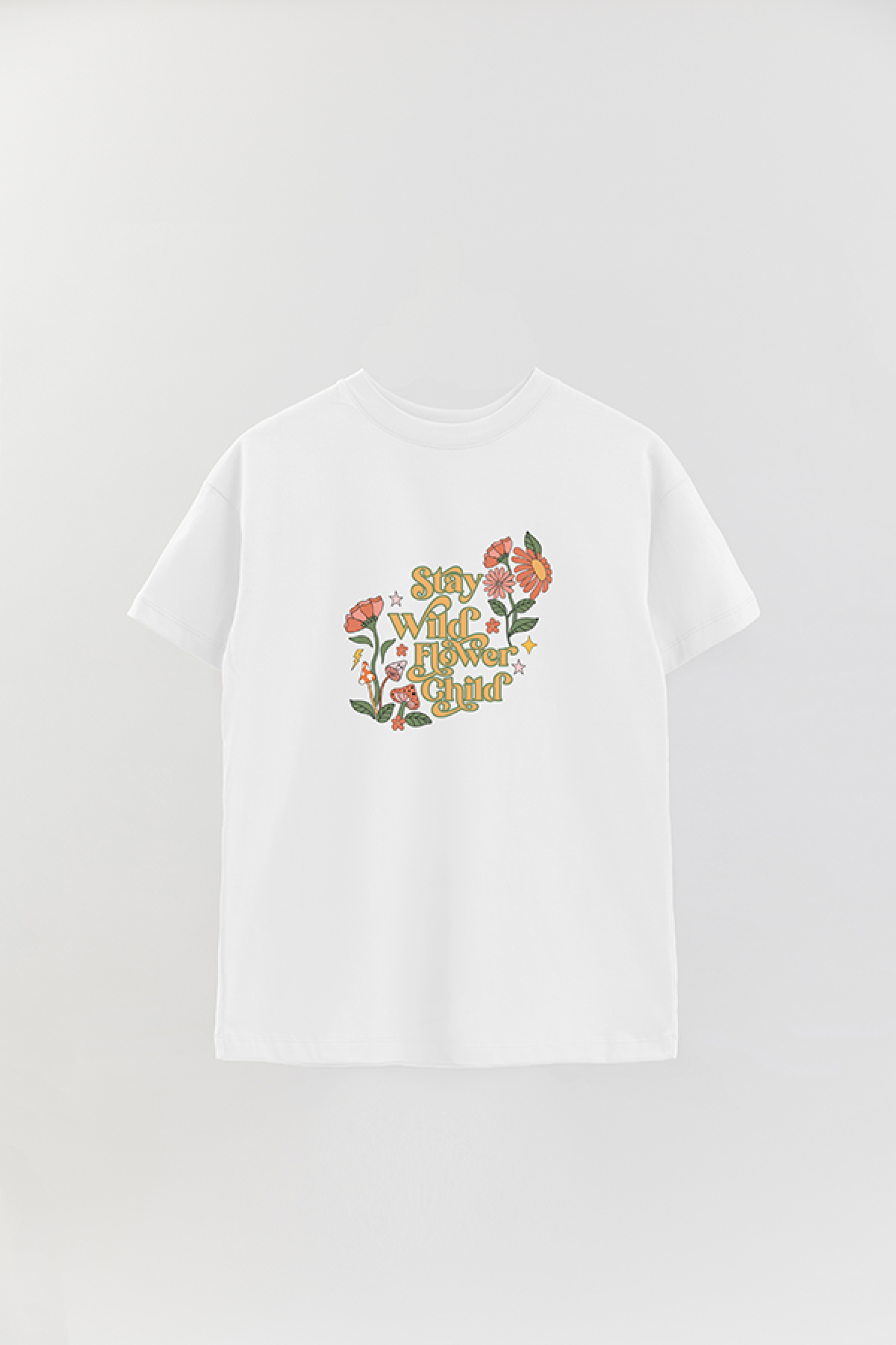 REMERA OVER ESTAMPADA BH2 STAY WILD