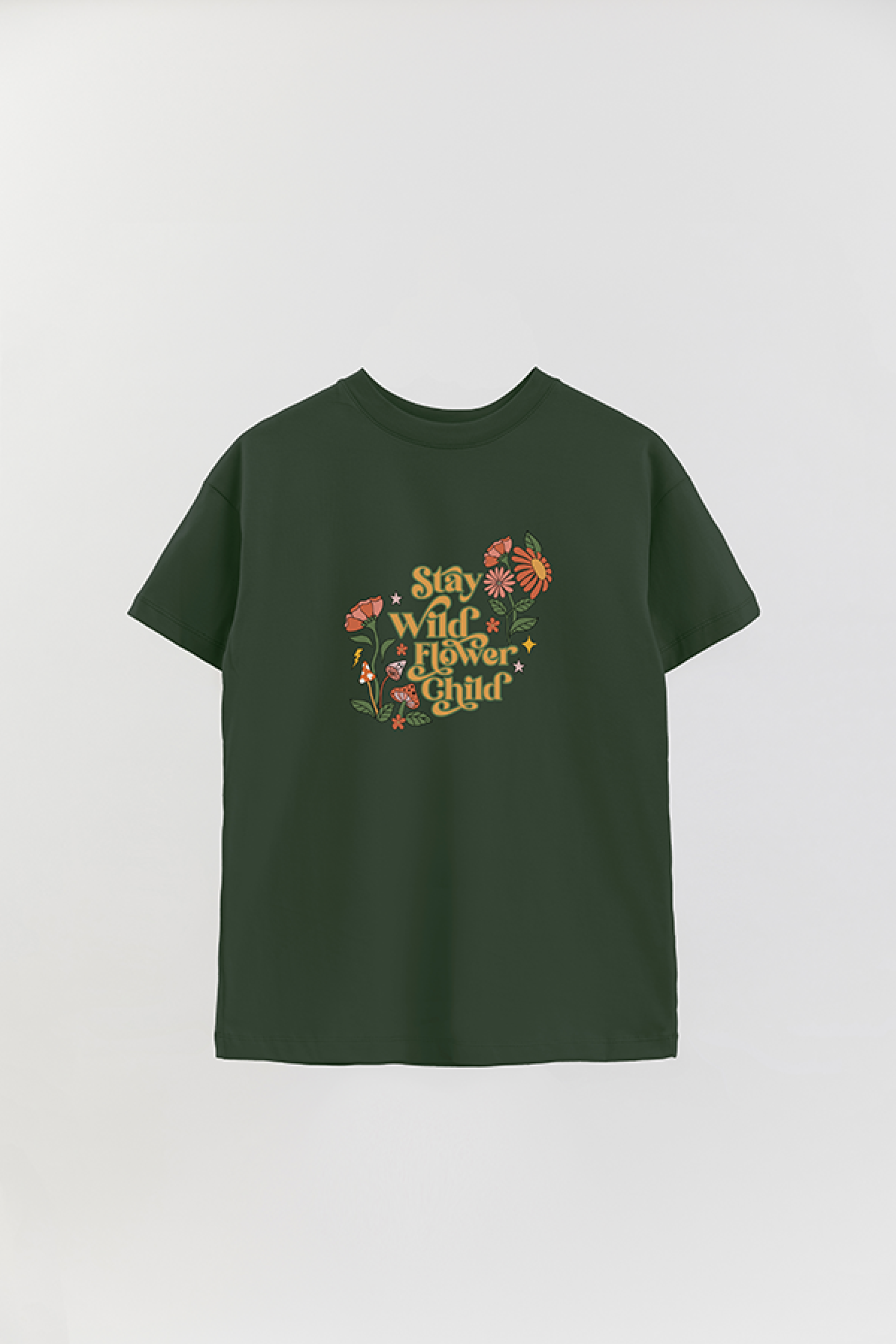REMERA OVER ESTAMPADA BH2 STAY WILD