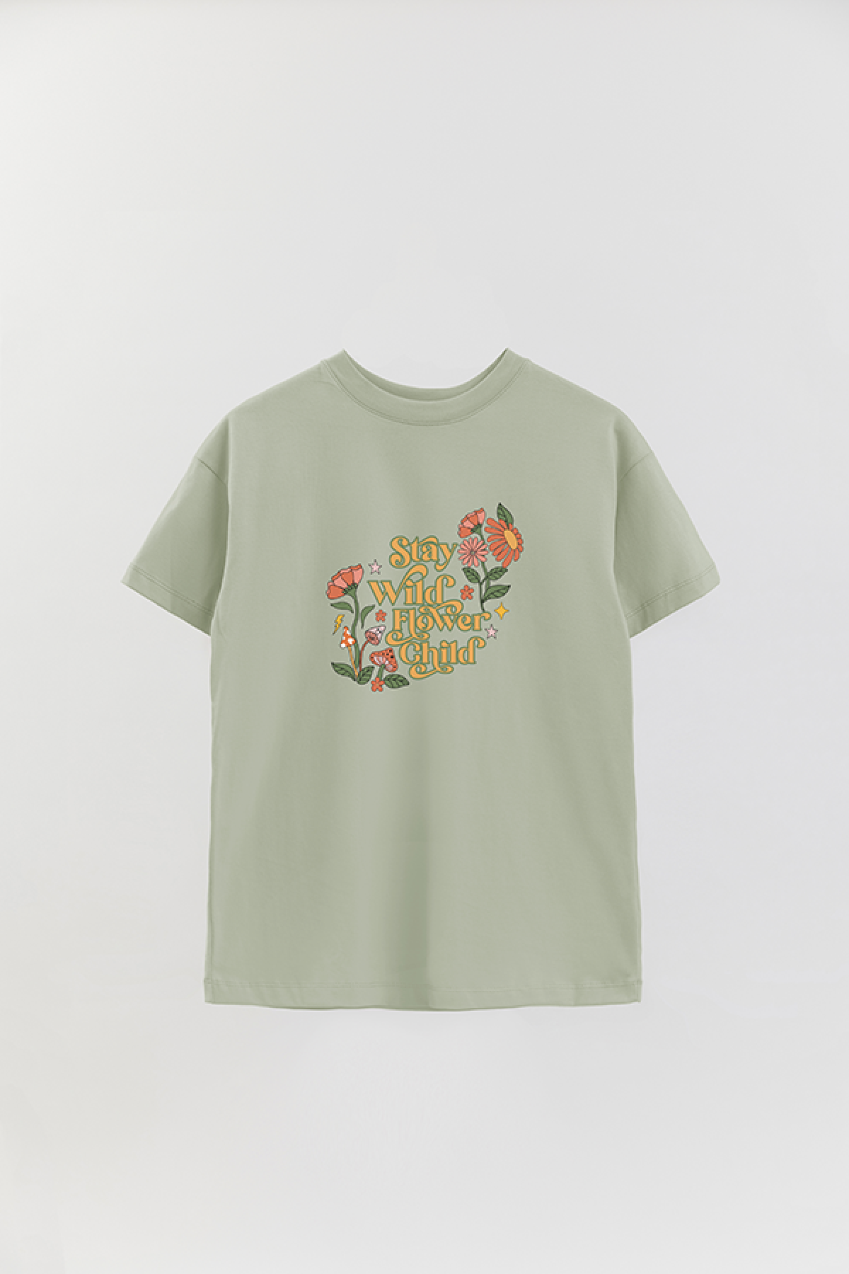 REMERA OVER ESTAMPADA BH2 STAY WILD