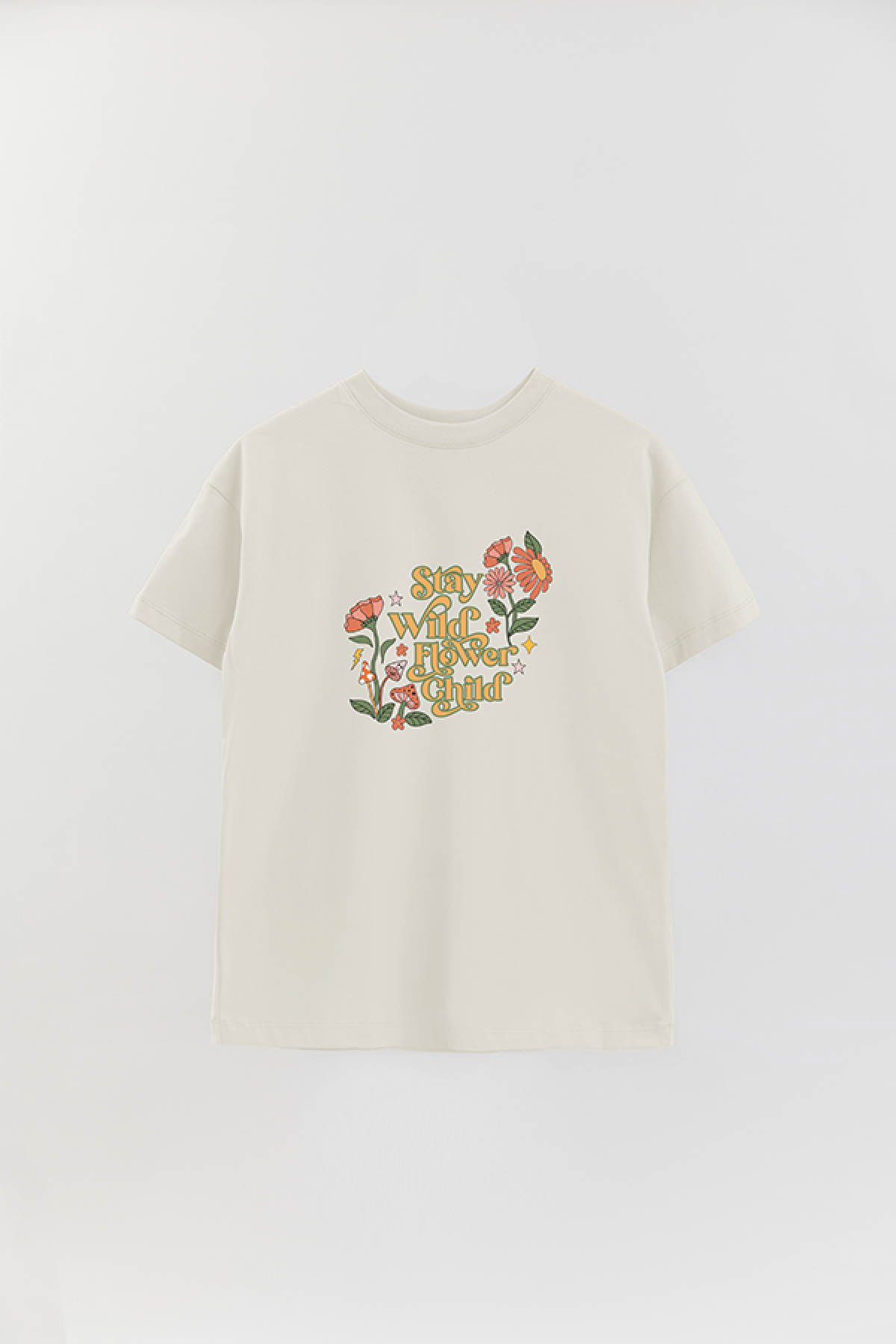 REMERA OVER ESTAMPADA BH2 STAY WILD