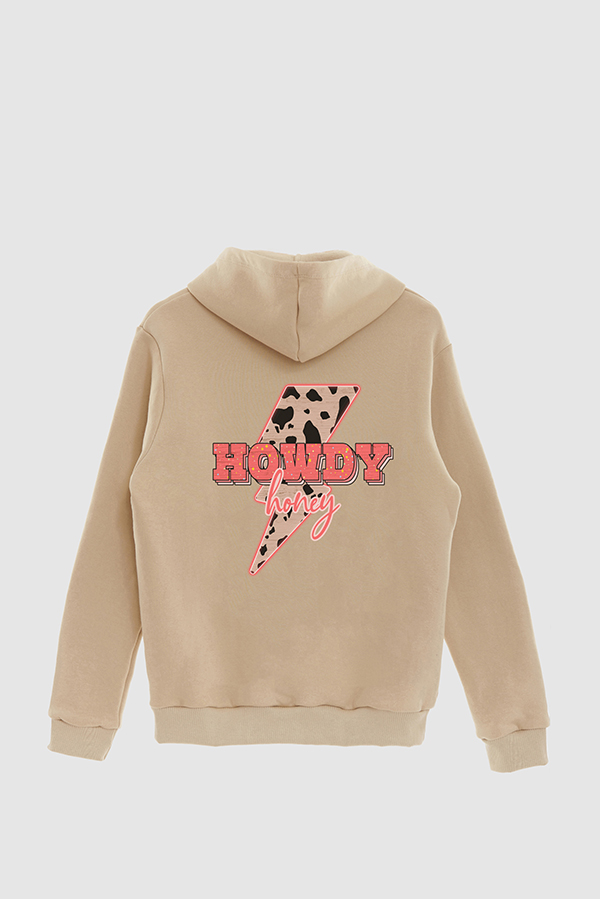 HOODIE ESTAMPADO WESTERN PINK HOWDY