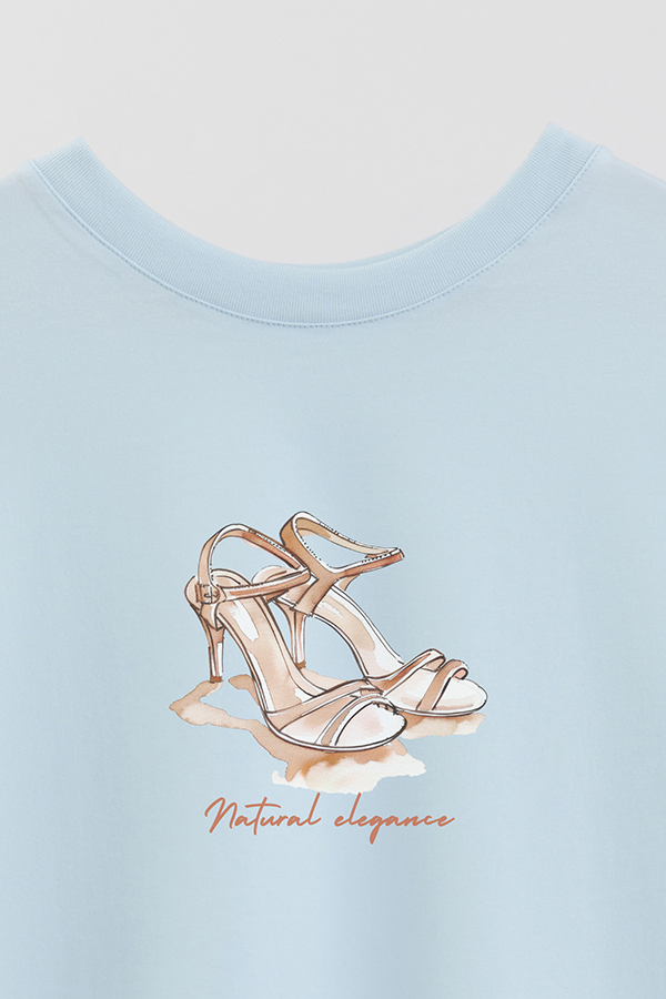 REMERA CROP ESTAMPADA COASTAL NATURAL ELEGANCE