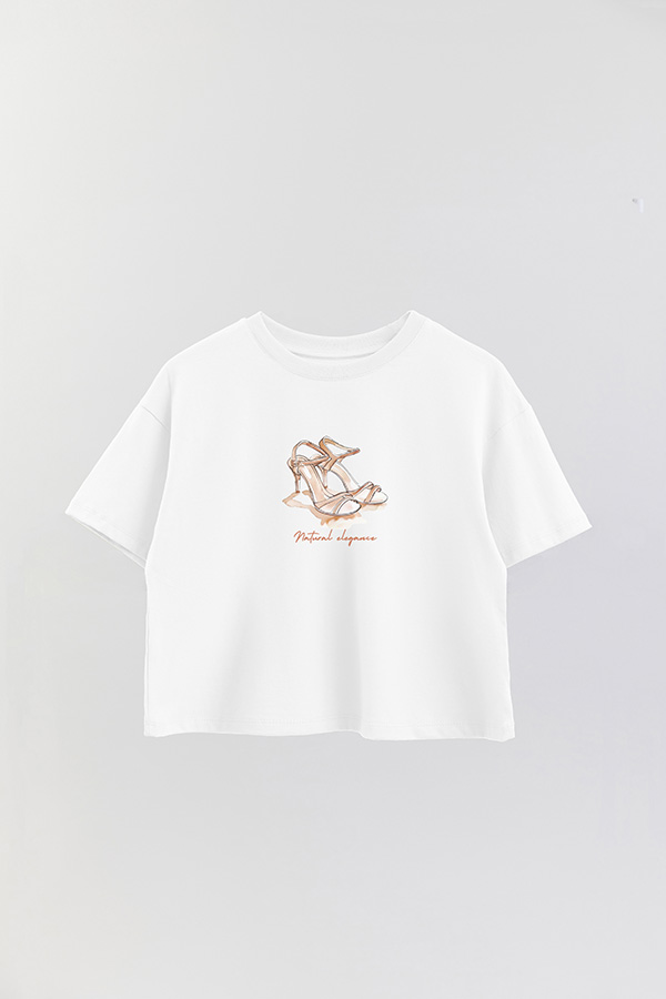 REMERA CROP ESTAMPADA COASTAL NATURAL ELEGANCE