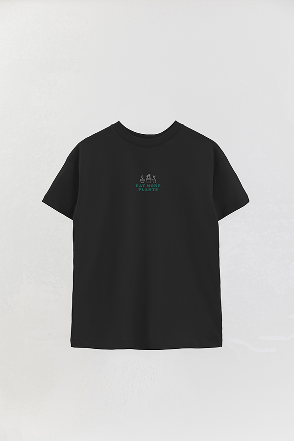 REMERA OVER ESTAMPADA VEGAN PLANTS