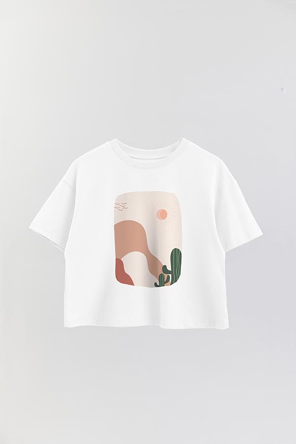 REMERA CROP ESTAMPADA ART 26