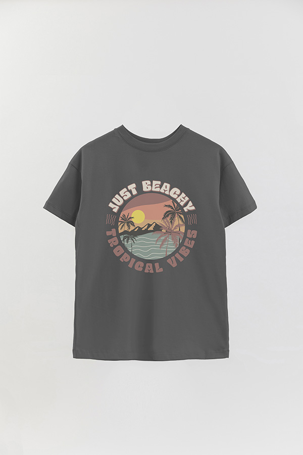 REMERA OVER ESTAMPADA JUST BEACHY