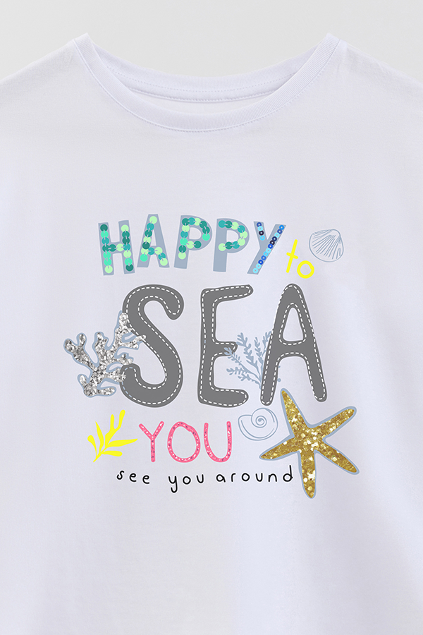 REMERA GIRL OVER HAPPY TO SEE YOU