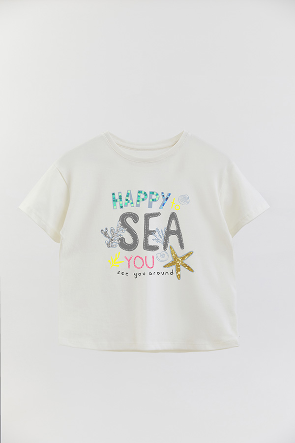 REMERA GIRL OVER HAPPY TO SEE YOU