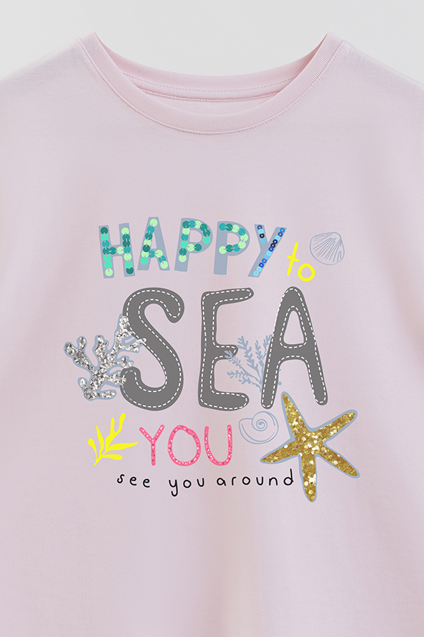 REMERA GIRL OVER HAPPY TO SEE YOU