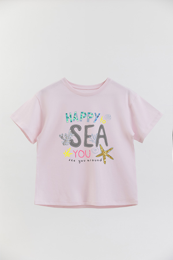 REMERA GIRL OVER HAPPY TO SEE YOU