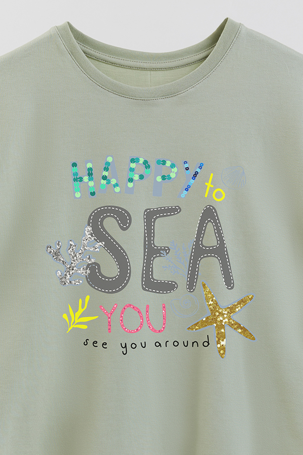 REMERA GIRL OVER HAPPY TO SEE YOU