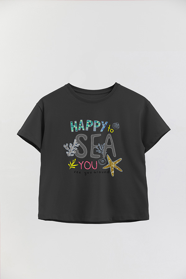 REMERA GIRL OVER HAPPY TO SEE YOU