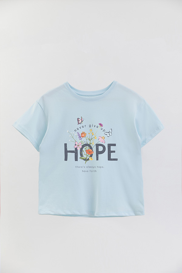 REMERA GIRL OVER HOPE