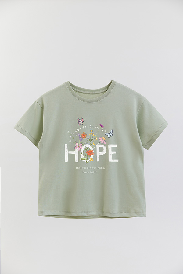 REMERA GIRL OVER HOPE