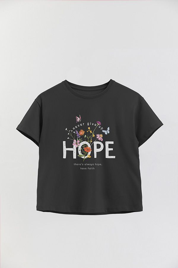REMERA GIRL OVER HOPE