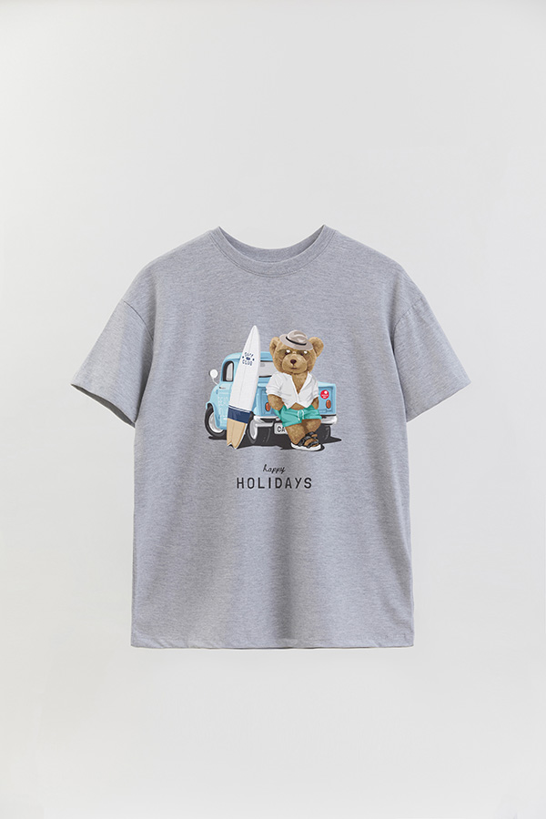REMERA OVER ESTAMPADA UNISEX TEDDY SUMMER `90