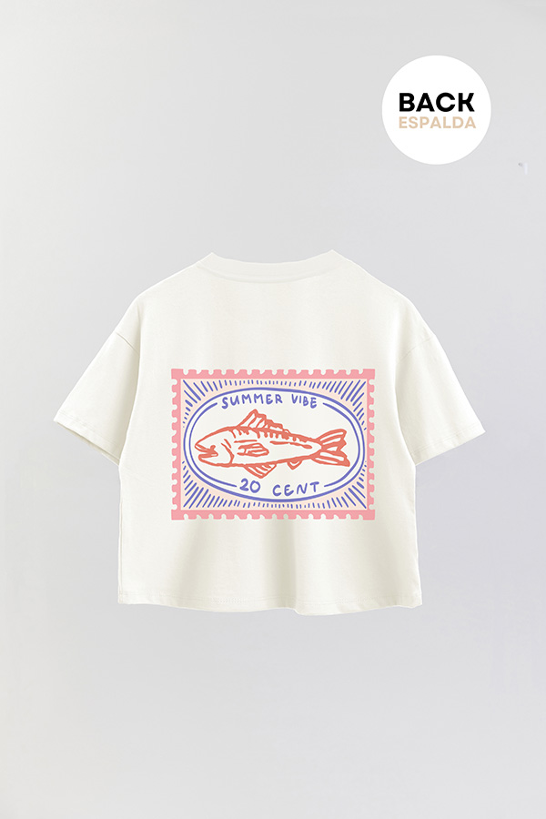 REMERA CROP FB ESTAMPADA SUMMER VIBE 20