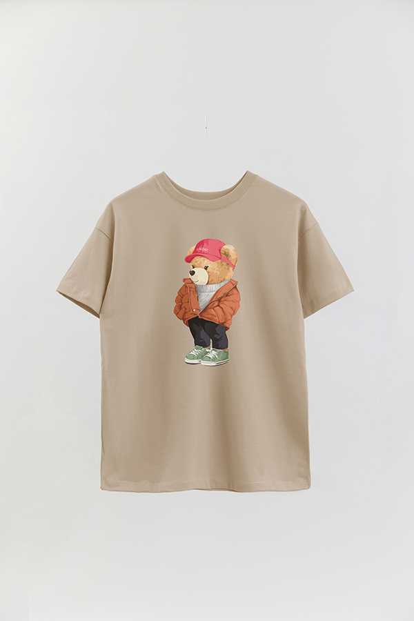 REMERA OVER ESTAMPADA UNISEX TEDDY SUNDAY COLD