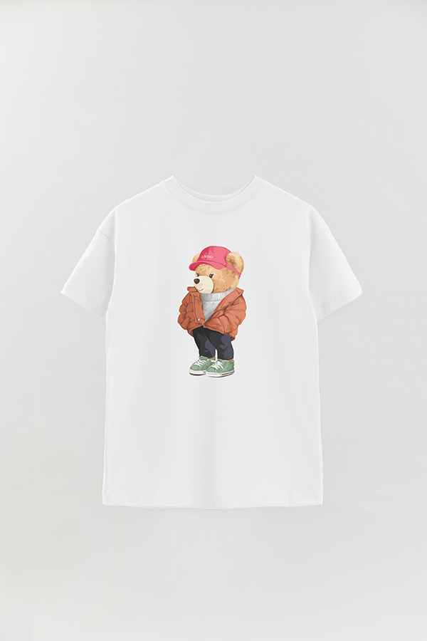 REMERA OVER ESTAMPADA UNISEX TEDDY SUNDAY COLD