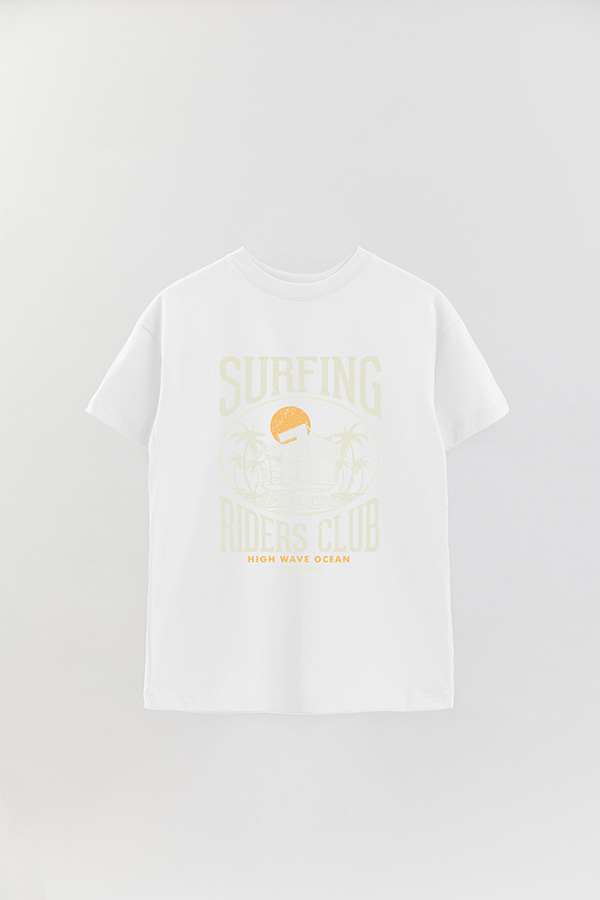 REMERA OVER ESTAMPADA SURFING RIDERS CLUB