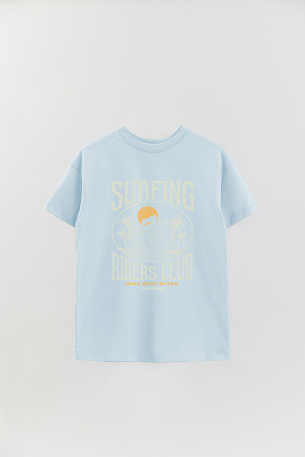 REMERA OVER ESTAMPADA SURFING RIDERS CLUB