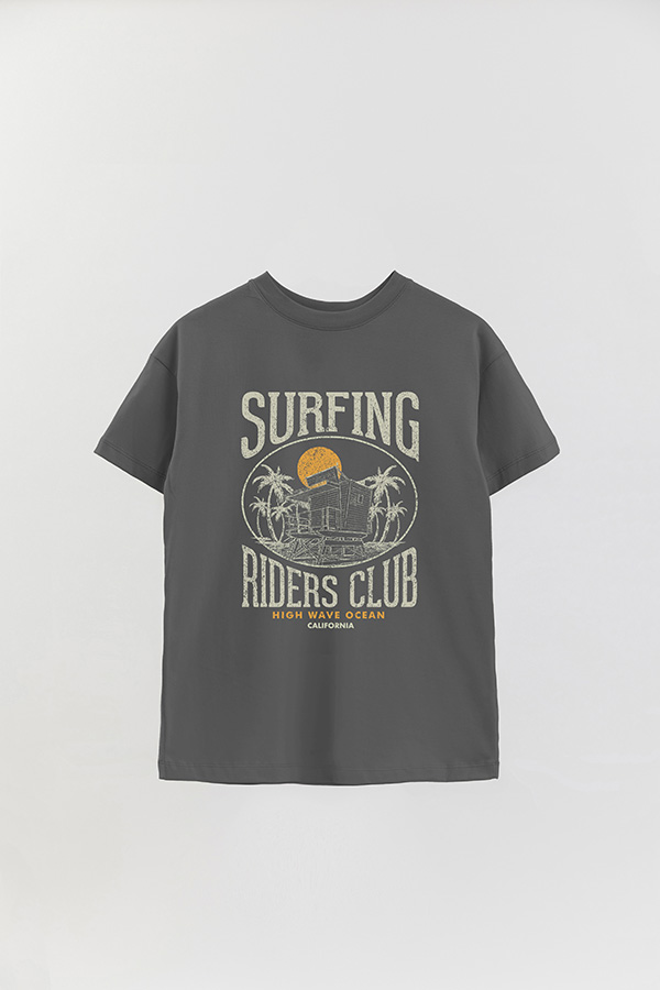 REMERA OVER ESTAMPADA SURFING RIDERS CLUB