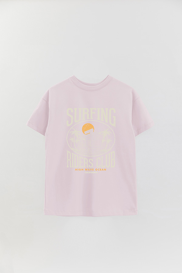 REMERA OVER ESTAMPADA SURFING RIDERS CLUB