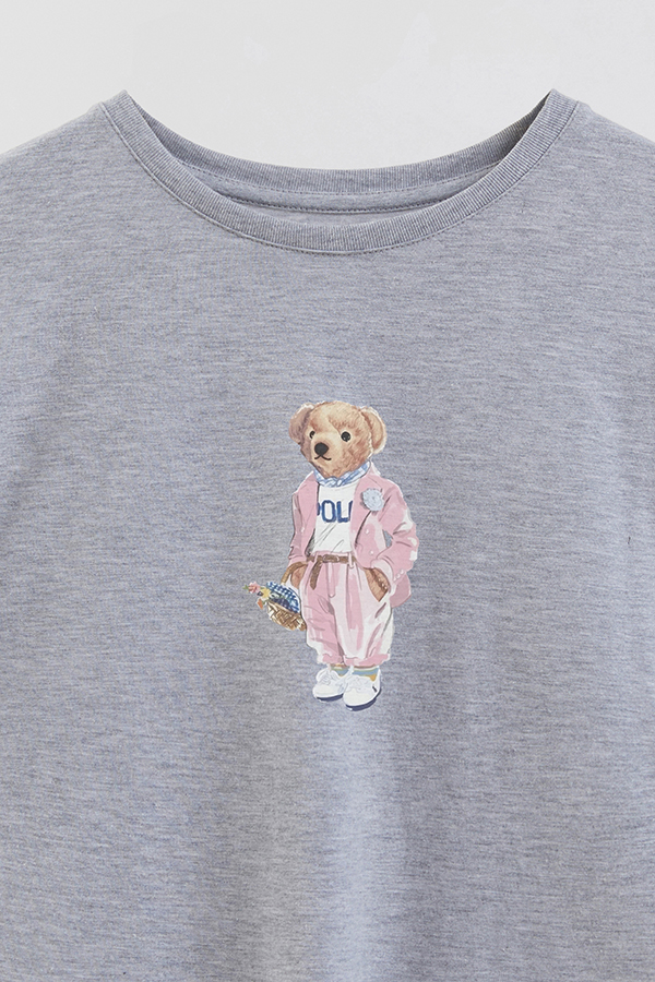 REMERA GB OVERSIZE PINK BEAR