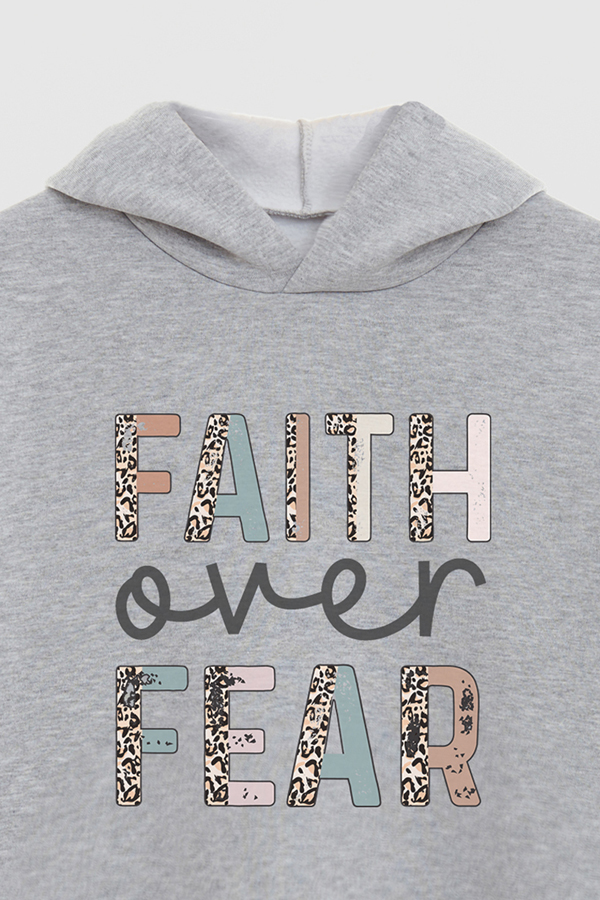 HOODIE ESTAMPADO CRISTIANO FAITH OVER FEAR