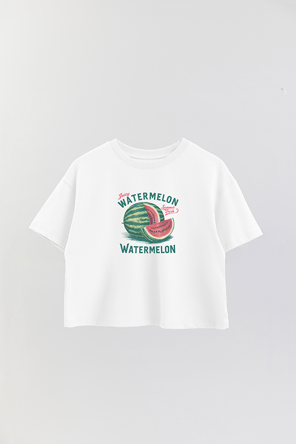 REMERA CROP ESTAMPADA HARVEST WATERMELON