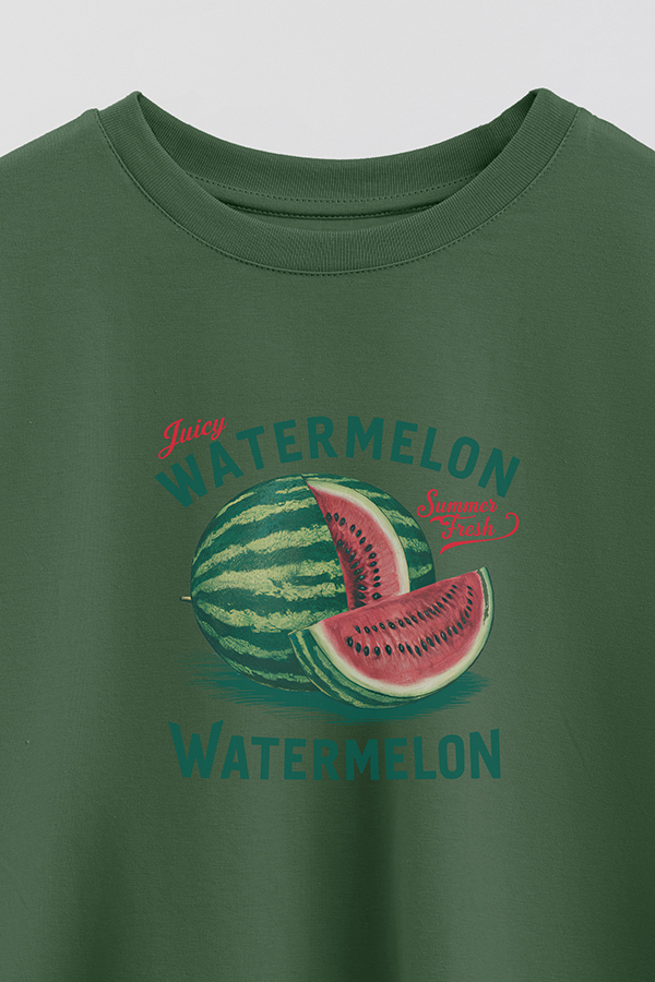 REMERA CROP ESTAMPADA HARVEST WATERMELON