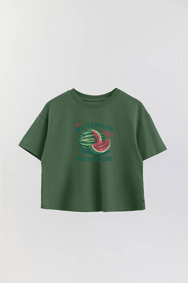 REMERA CROP ESTAMPADA HARVEST WATERMELON