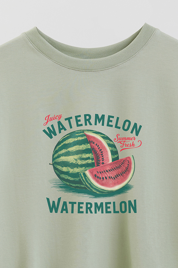 REMERA CROP ESTAMPADA HARVEST WATERMELON
