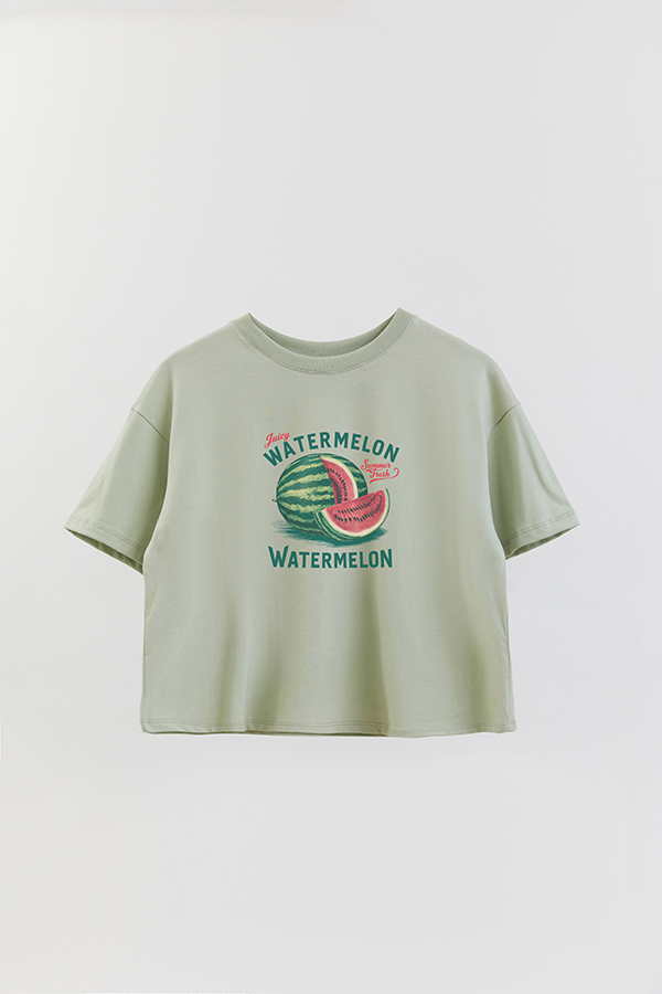 REMERA CROP ESTAMPADA HARVEST WATERMELON