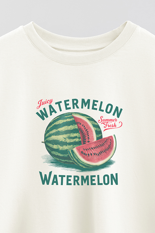 REMERA CROP ESTAMPADA HARVEST WATERMELON