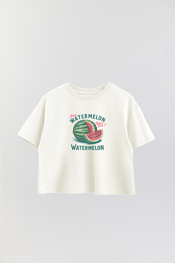 REMERA CROP ESTAMPADA HARVEST WATERMELON