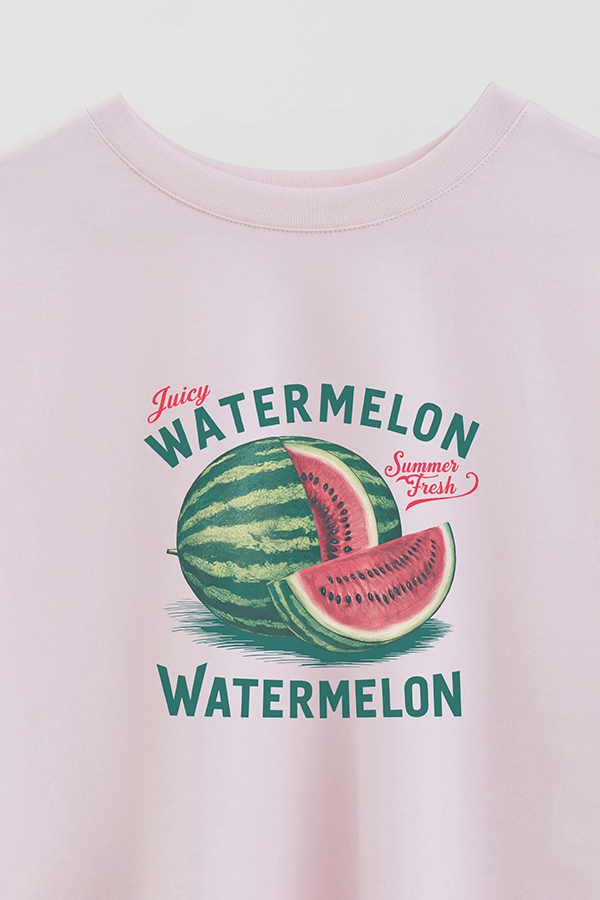 REMERA CROP ESTAMPADA HARVEST WATERMELON