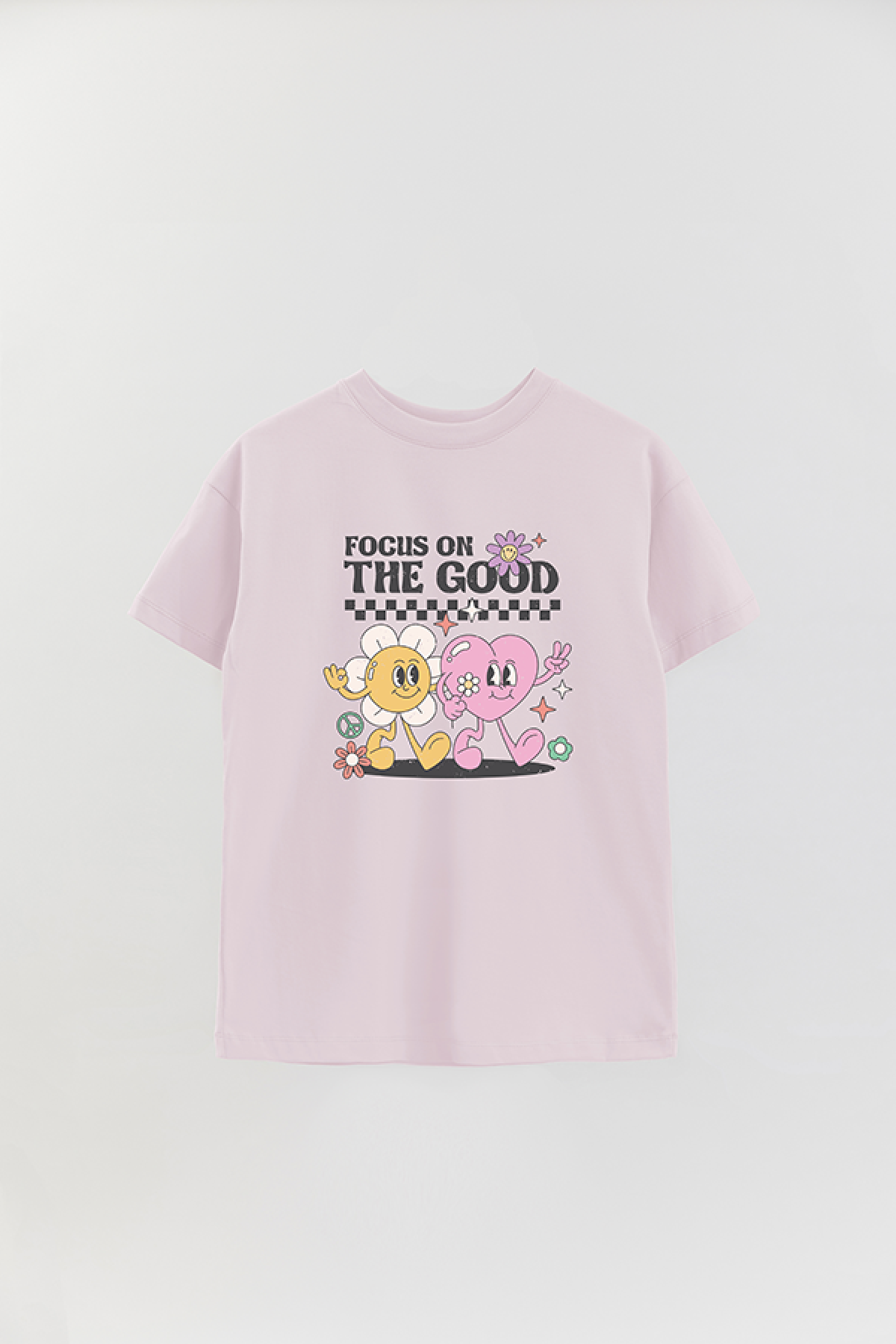 REMERA OVER ESTAMPADA RT2 FOCUS ON THE GOOD