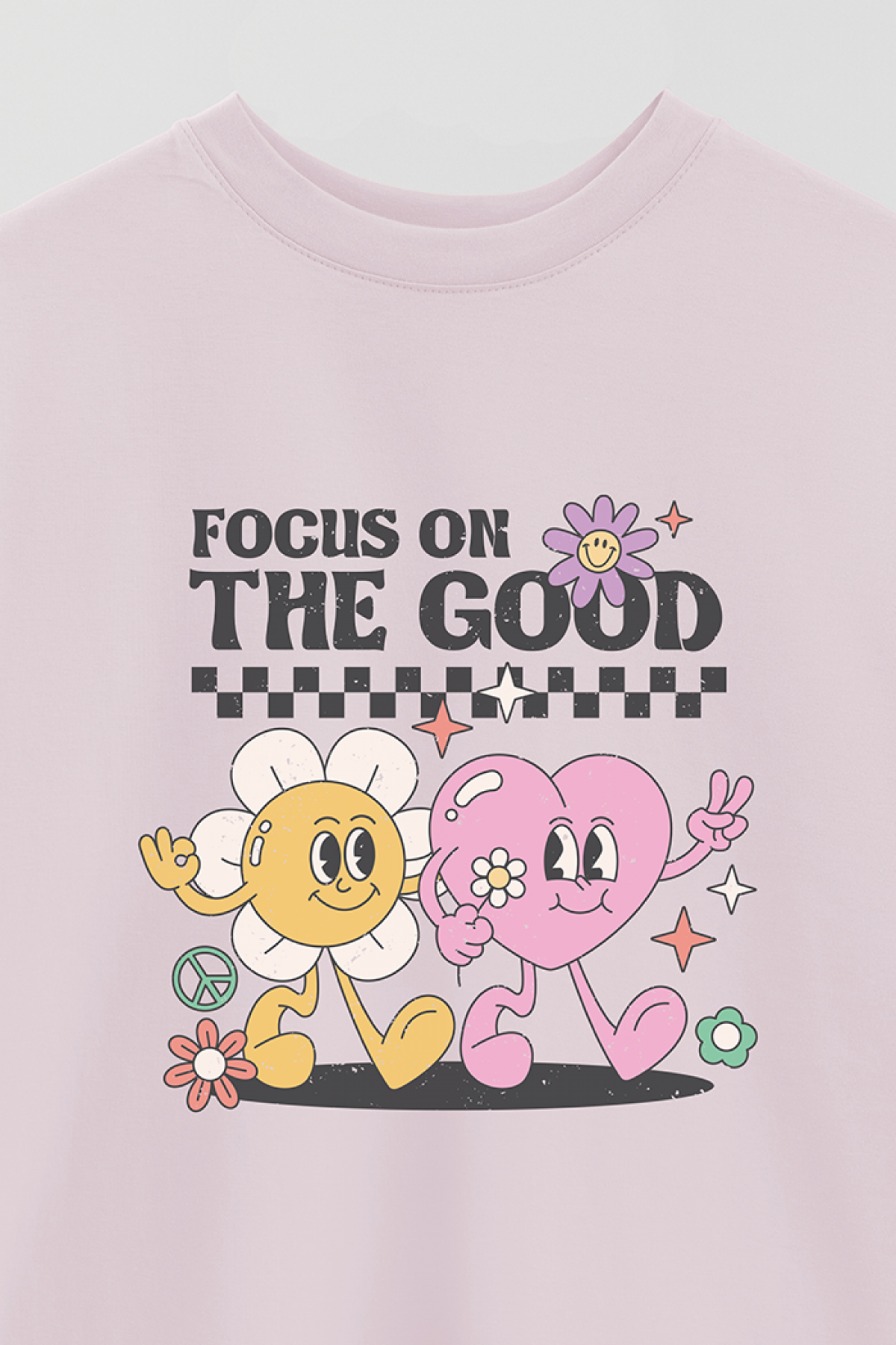 REMERA OVER ESTAMPADA RT2 FOCUS ON THE GOOD