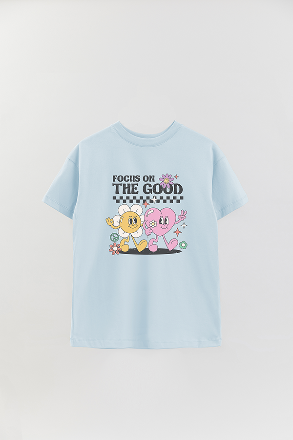 REMERA OVER ESTAMPADA RT2 FOCUS ON THE GOOD