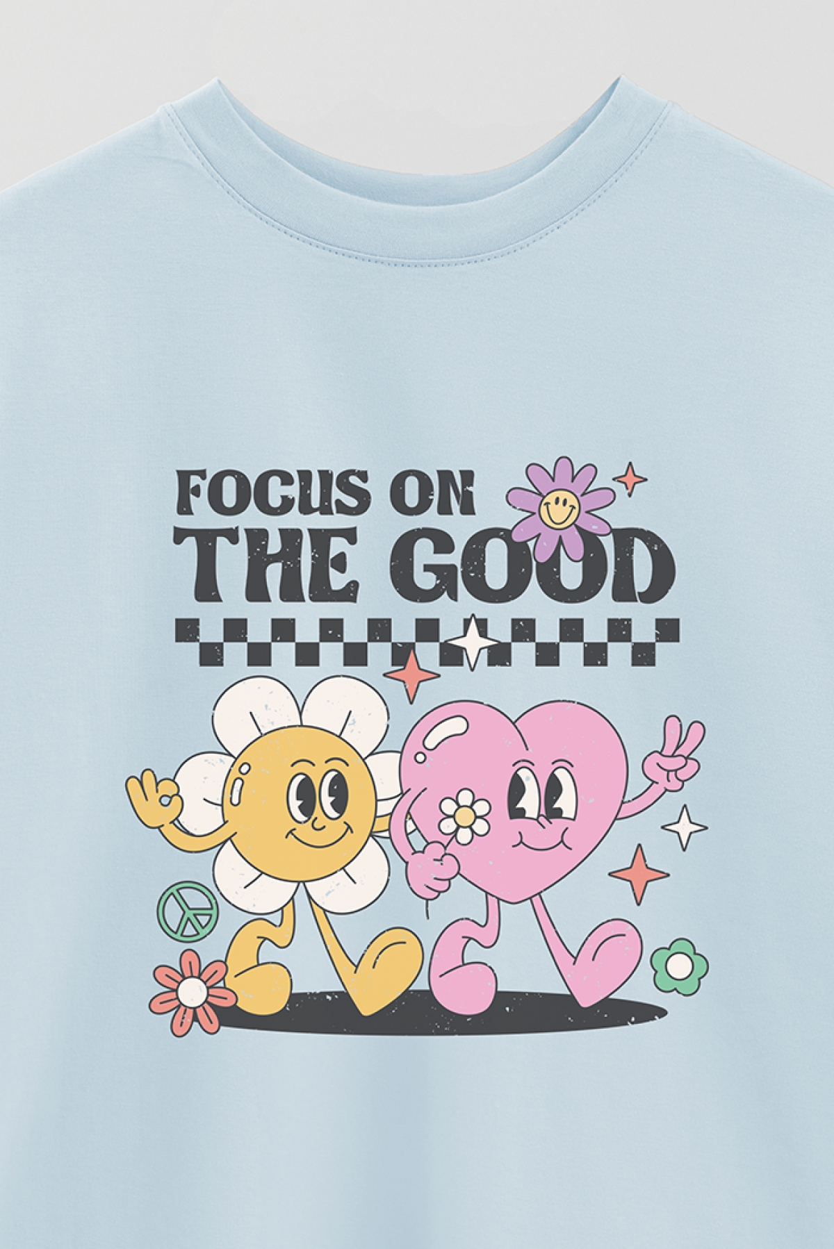 REMERA OVER ESTAMPADA RT2 FOCUS ON THE GOOD