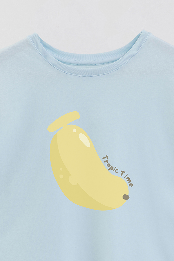 REMERA GIRL OVER FRUIT TROPIC TIME