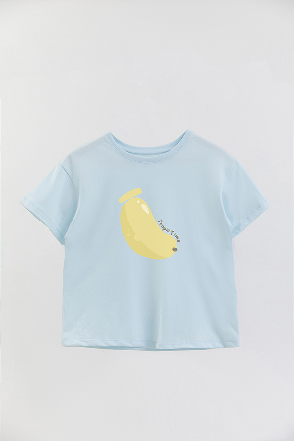 REMERA GIRL OVER FRUIT TROPIC TIME