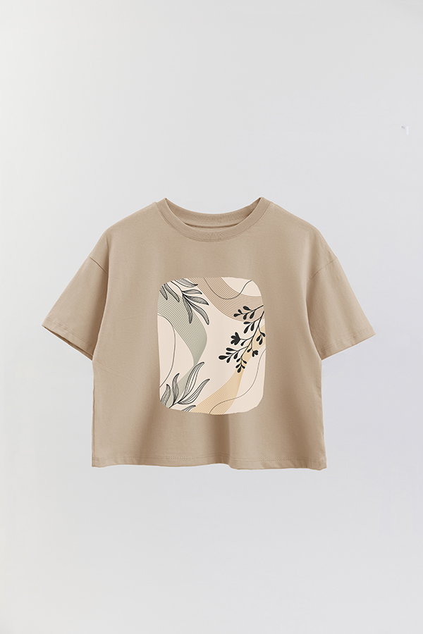 REMERA CROP ESTAMPADA ART 144