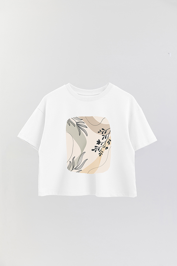 REMERA CROP ESTAMPADA ART 144