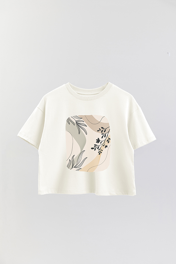 REMERA CROP ESTAMPADA ART 144