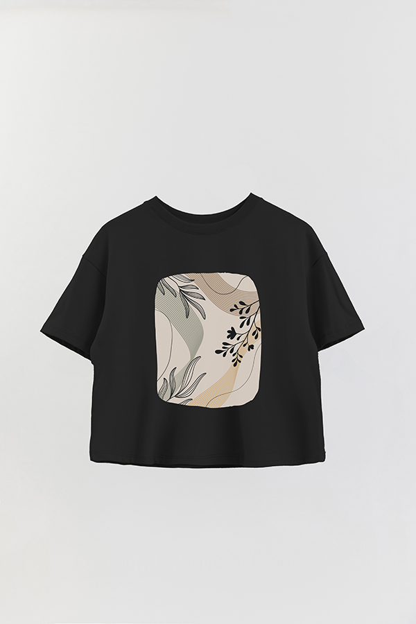 REMERA CROP ESTAMPADA ART 144